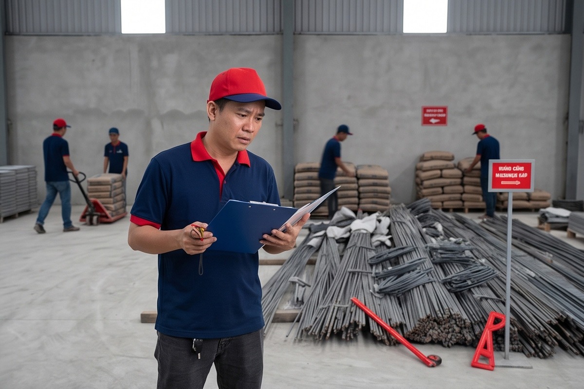 Vật tư xuất nhiều hơn dự toán… nhưng không ai đo được